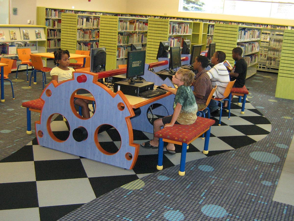 school library tables